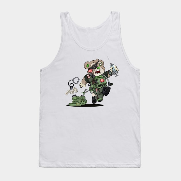 PATCHES (OD Green) Tank Top by hiwez